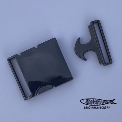 Fecho metálico de 25mm - Antracite Fecho metálico de 25mm - Antracite