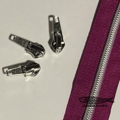 Fecho Zipper Metalizado - Prata