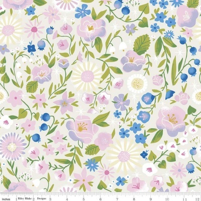 Little Brier Rose -  Floral Parchment Sparkle