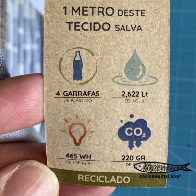 Linho Alentejano Reciclado - Risca  Beje