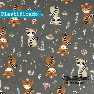 Panda Vermelho - Plastificado