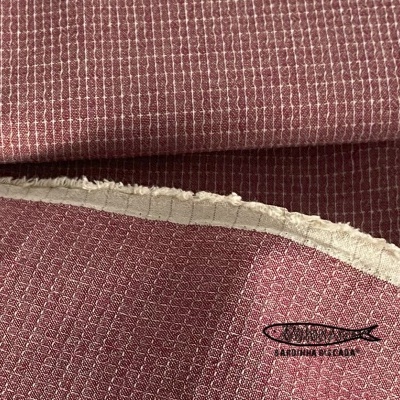 Tramado Japonês - Quadrados Vermelhos