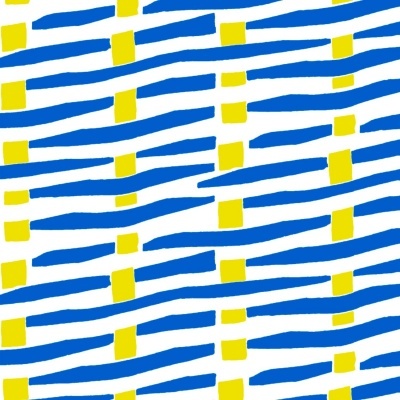 Fluor Abstract Canvas Ecru