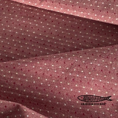 Tramado Japonês - Pintas Vermelhas