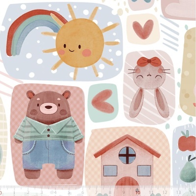 Coleção boho baby - Fofura  (estampado digital)