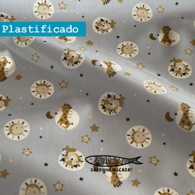 Baby animals - Blue - Plastificado