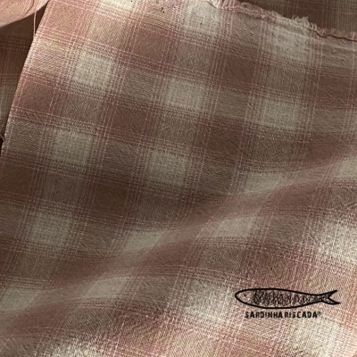 Tramado Japonês - Xadrez Rosa