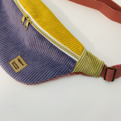 Bolsa de cintura - Furnas Amarelo e Roxo