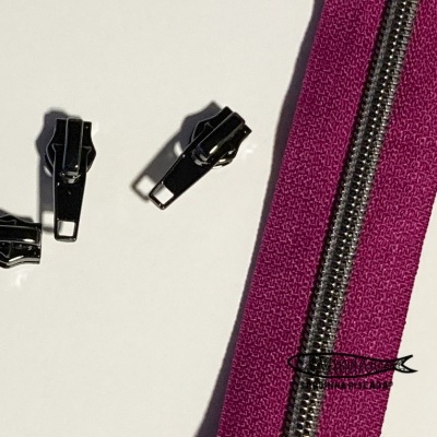 Fecho Zipper Metalizado - Antracite