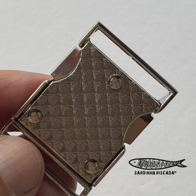 Fecho metálico de 25mm - Prata Fecho metálico de 25mm - Prata