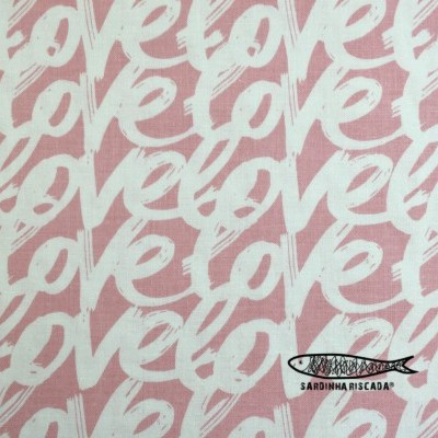 Love Story Words Pink