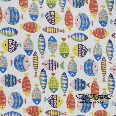 Peixes coloridos  - Plastificado