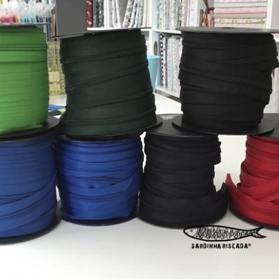 Fecho Zipper Malha 5