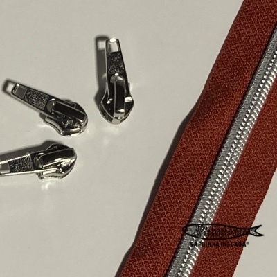 Fecho Zipper Metalizado - Prata