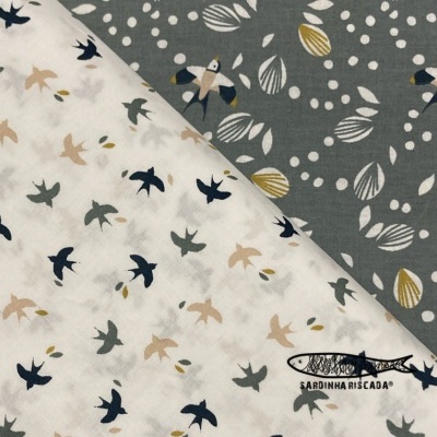 Andorinhas - Fundo Branco