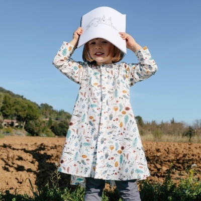 Squirrel forest Poplin Fabric