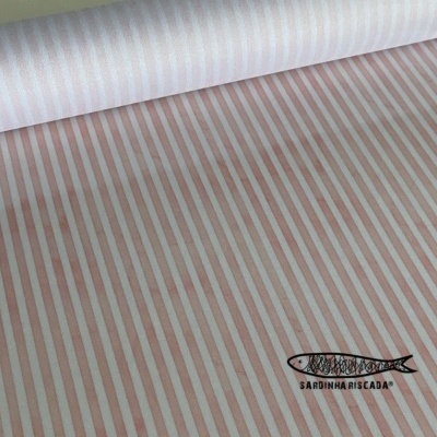 Riscas Rosa Claro   - Plastificado