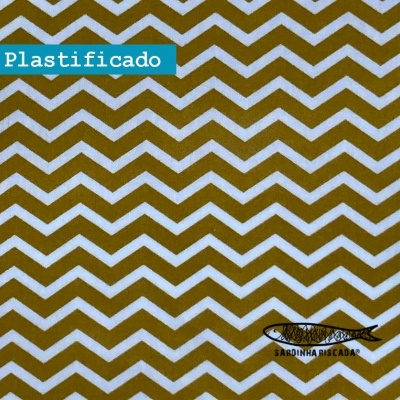 Chevron Mostarda -  Plastificado
