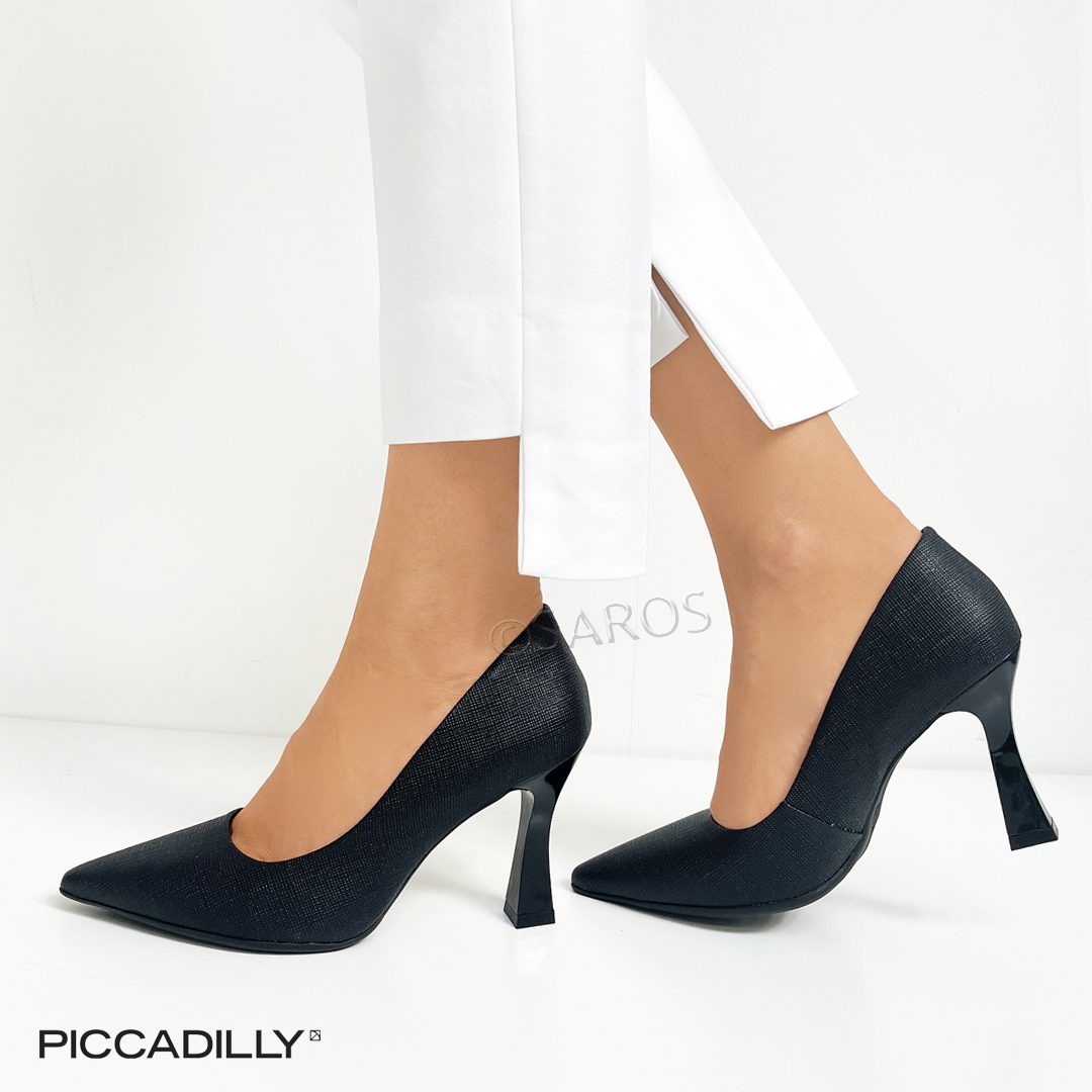 Stilettos Piccadilly com salto "boca de sino"