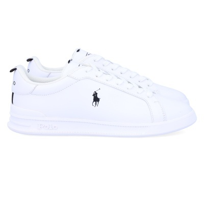 Sapatilhas brancas Polo Ralph Lauren com logótipo preto