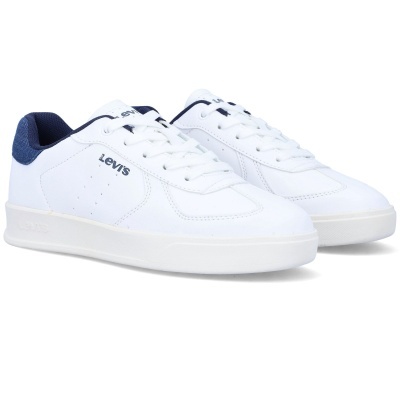 Sapatilhas brancas Levis com detalhes azuis