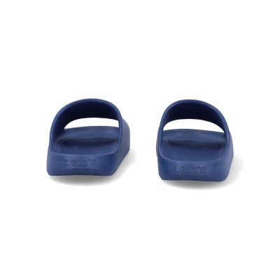 Chinelos azuis Levis de borracha com tira larga