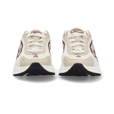 Sapatilhas desportivas Nike branco bege vermelho com rede respirável