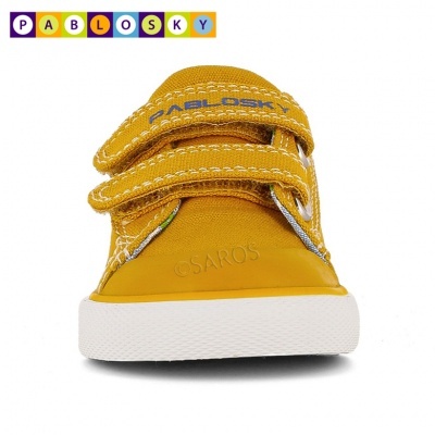 Ténis amarelo mostarda PABLOSKY com duas tiras de velcro