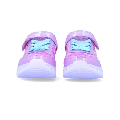 sapatilhas infantis cor-de-rosa e azul claro