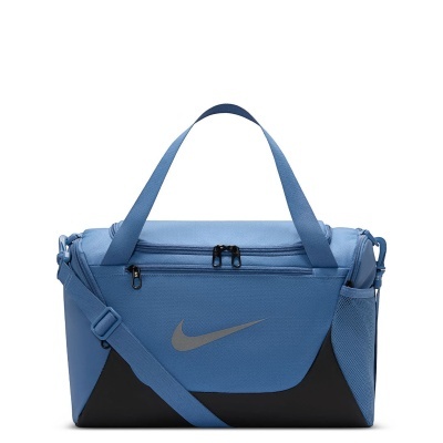 Saco desportivo Nike azul com alças e logotipo cinzento