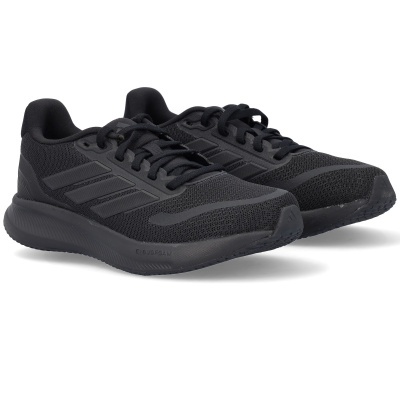 Sapatilhas desportivas pretas Adidas com malha e sola Cloudfoam.