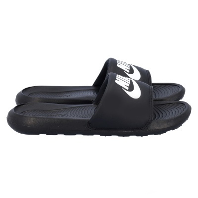 Chinelos desportivos Nike pretos com logótipo branco