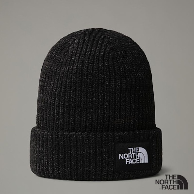 Gorro preto tricotado da THE NORTH FACE com etiqueta preta e branca