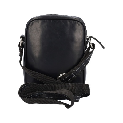 Mala preta pequena com alça ajustável de tecido