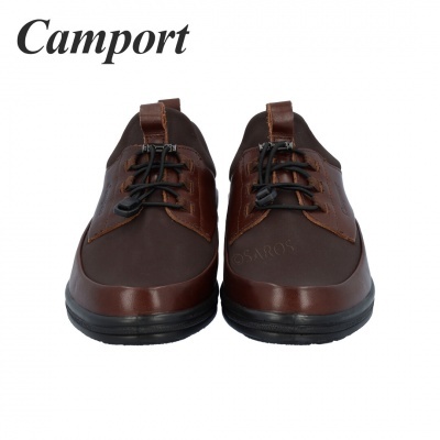 Sapatos masculinos castanhos escuros Camport