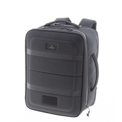 Mochila preta Vogart estruturada com alças e fechos