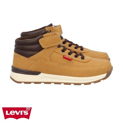 Botas castanho claro e castanho escuro com cadarços e tira de velcro LEVI'S
