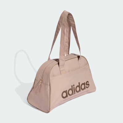 Mala desportiva bege da Adidas com alças e fecho de correr