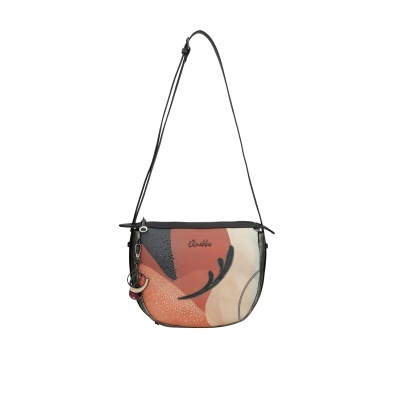 Mala de ombro Anekke colorida com padrão abstrato