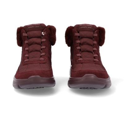 Botas bordô Skechers Cozy Fit com pelúcia