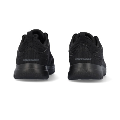 Sapatilhas pretas SKECHERS vistas da traseira