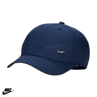 Boné desportivo azul escuro com texto bordado e logótipo Nike