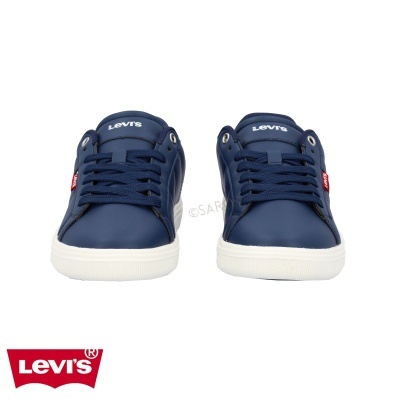 Sapatilhas Levi's azuis com atacadores e sola branca