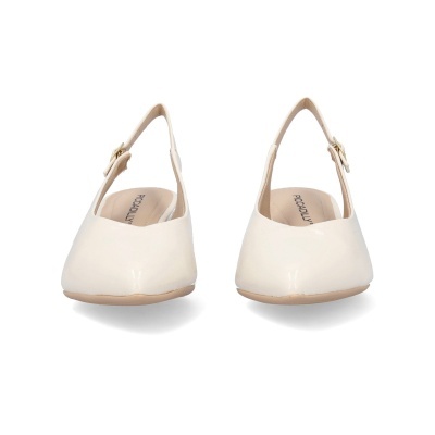 Sapatos de senhora Piccadilly bege com tiras ajustáveis