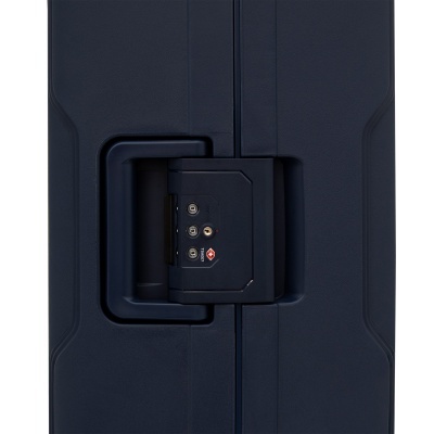 Mala de viagem azul escuro com fechadura TSA embutida