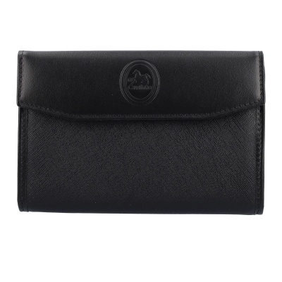 Carteira preta com logo Cavallinho