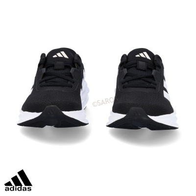 Par de sapatilhas desportivas Adidas pretas e brancas