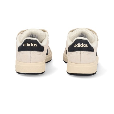 Sapatilhas Adidas creme com detalhes pretos atrás