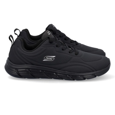 Ténis desportivos pretos com logótipo branco S