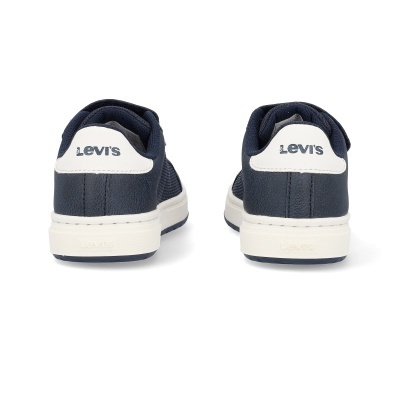 Sapatilhas Levis azuis escuras com detalhe branco no calcanhar